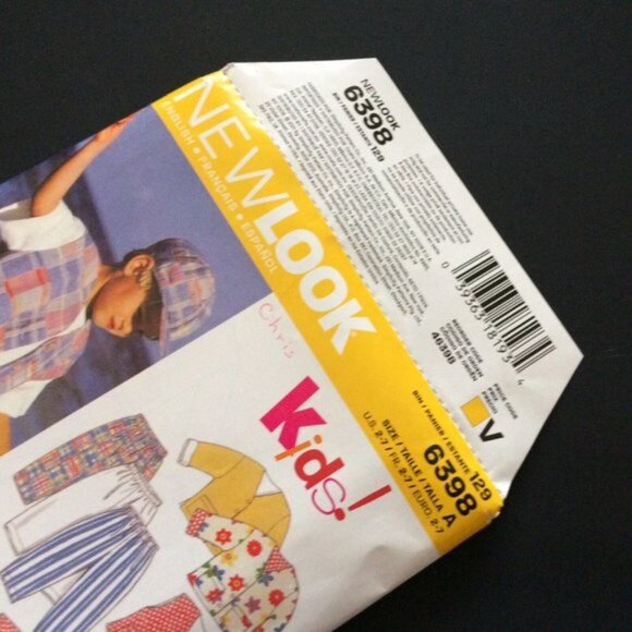 New Look Pattern 6398 Childs Kids Jacket Vest Top Skirt Pants Shorts 2-7 Uncut - Picture 2 of 10